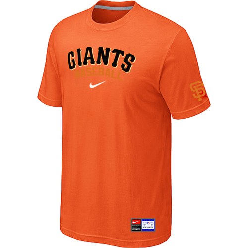 MLB San Francisco Giants Heathered Nike Blended T-Shirt Orange
