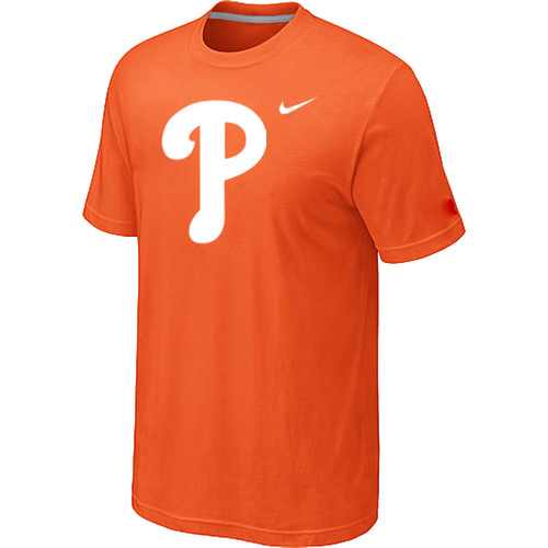 MLB Philadelphia Phillies Heathered Nike Blended T-Shirt ORange
