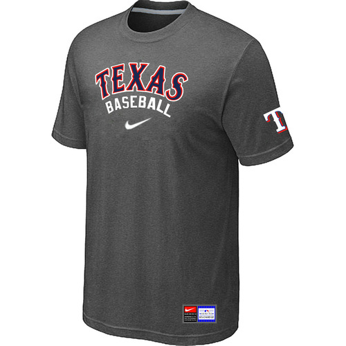 Texas Rangers Nike Short Sleeve Practice T-Shirt Grey