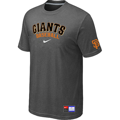MLB San Francisco Giants Heathered Nike Blended T-Shirt D.Grey