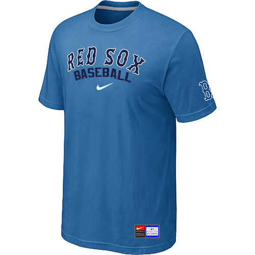 MLB Boston Red Sox Heathered Nike Blended T-Shirt L.Blue