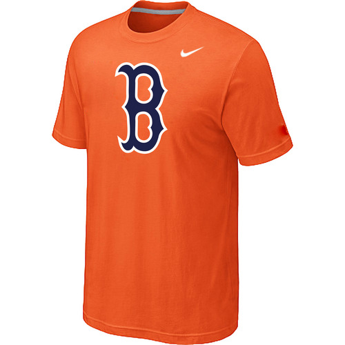 MLB Boston Red Sox Heathered Nike Blended T-Shirt Orange