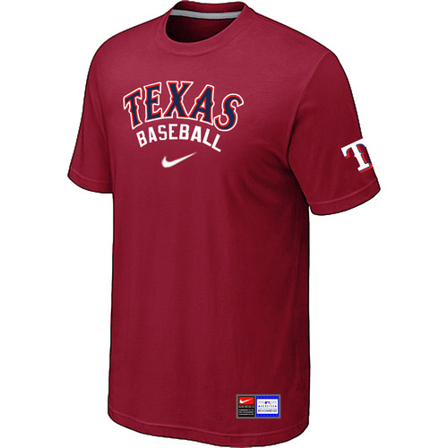 Texas Rangers Nike Short Sleeve Practice T-Shirt Red