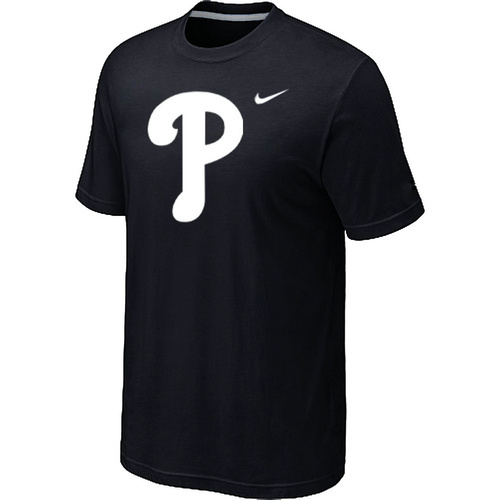 MLB Philadelphia Phillies Heathered Nike Blended T-Shirt Black 