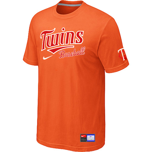 Minnesota Twins Nike Short Sleeve Practice T-Shirt Orange