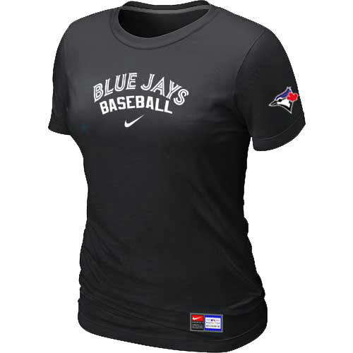 Toronto Blue Jays Nike Womens Short Sleeve Practice T Shirt Black