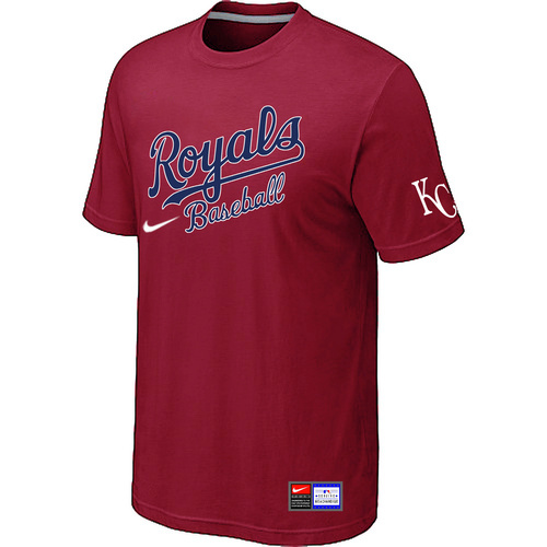 MLB Kansas City Royals Nike Short Sleeve Practice T-Shirt Red