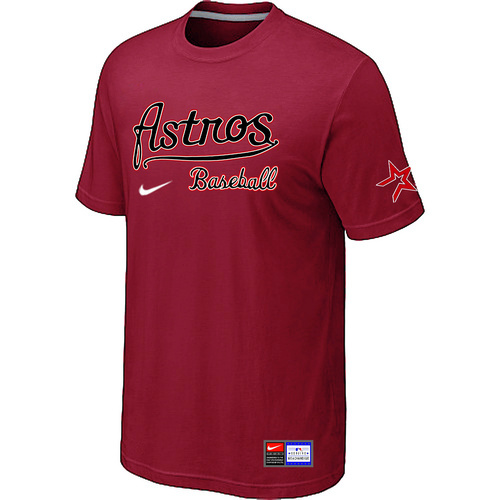 MLB Houston Astros Nike Short Sleeve Practice T-Shirt Red