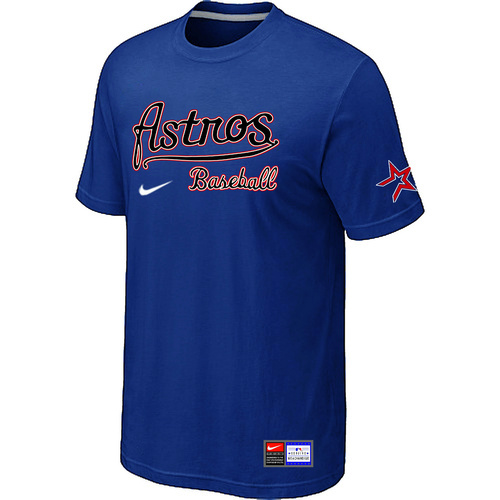MLB Houston Astros Nike Short Sleeve Practice T-Shirt Blue
