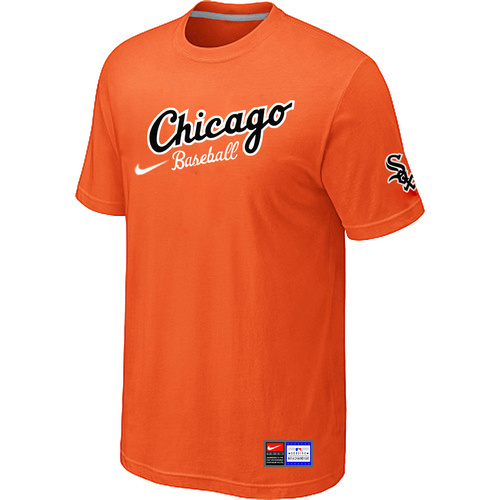 Chicago White Sox Nike Heathered Club Logo T-Shirt Orange34