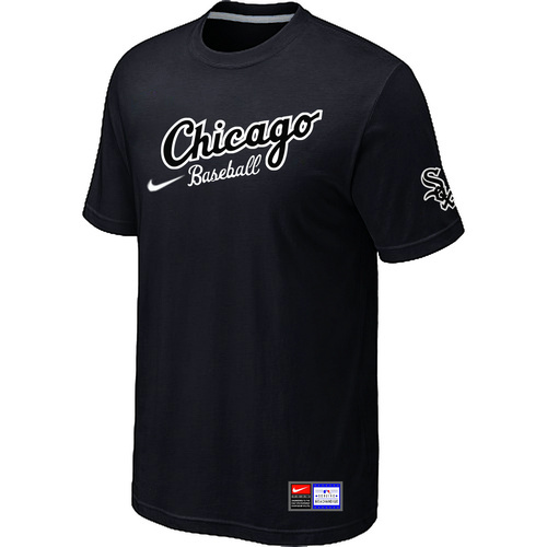 Chicago White Sox Nike Heathered Club Logo T-Shirt Black