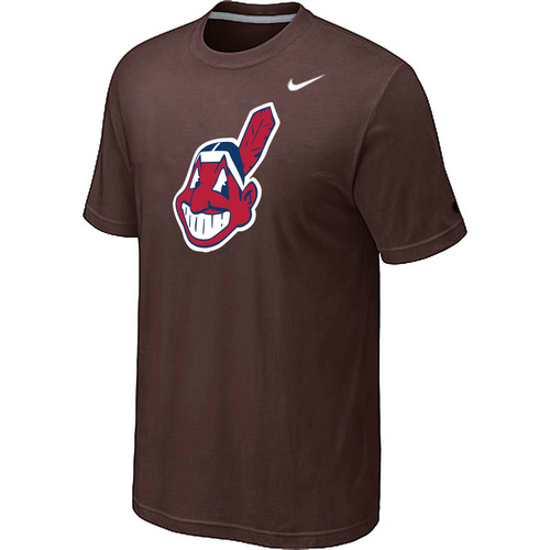 MLB Cleveland Indians Heathered Nike Blended T-Shirt Brown