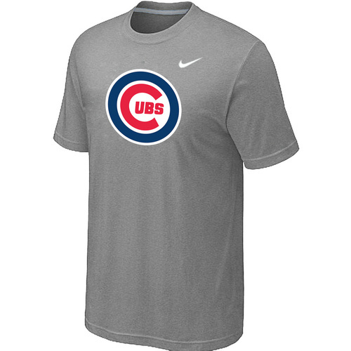 Chicago Cubs Nike Heathered Club Logo TShirt Grey