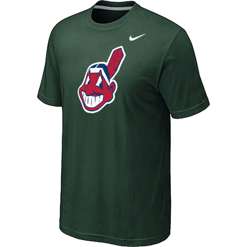 MLB Cleveland Indians Heathered Nike Blended T-Shirt Green