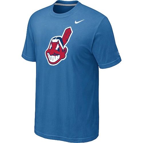 MLB Cleveland Indians Heathered Nike Blended T-Shirt Blue
