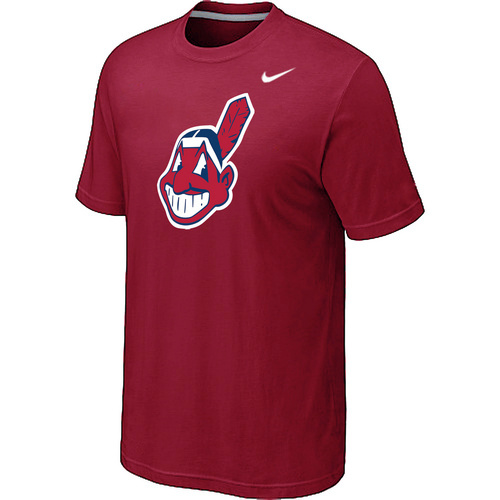 MLB Cleveland Indians Heathered Nike Blended T-Shirt Red