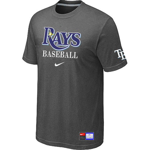 Tampa Bay Rays Nike Short Sleeve Practice T-Shirt D.Grey