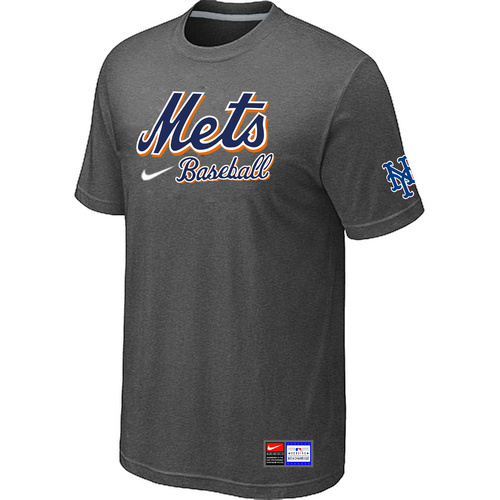 New York Mets Nike Short Sleeve Practice T-Shirt D.Grey