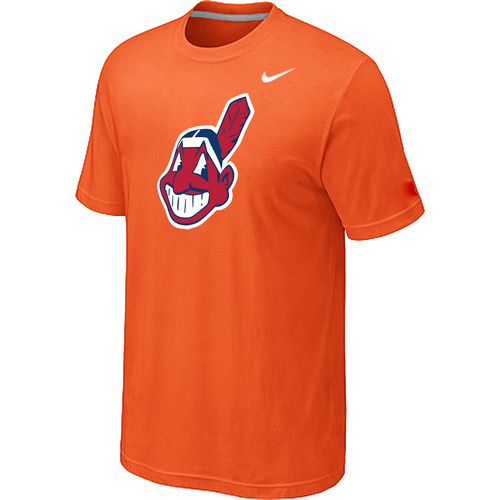 MLB Cleveland Indians Heathered Nike Blended T-Shirt Orange