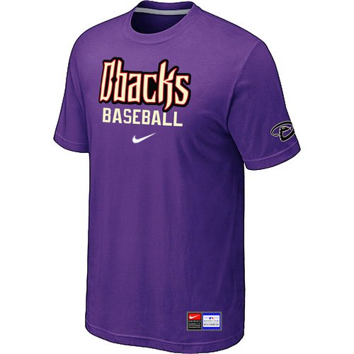 Arizona Diamondbacks Crimson Nike Short Sleeve Practice T-Shirt Purple