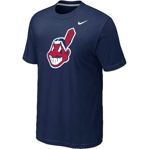 MLB Cleveland Indians Heathered Nike Blended T-Shirt D.Blue