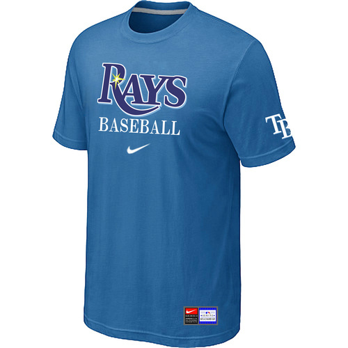 Tampa Bay Rays Nike Short Sleeve Practice T-Shirt L.Blue