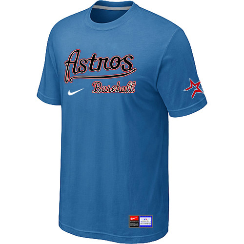 MLB Houston Astros Nike Short Sleeve Practice T-Shirt L.Blue