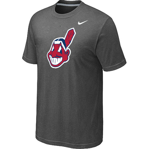MLB Cleveland Indians Heathered Nike Blended T-Shirt Grey