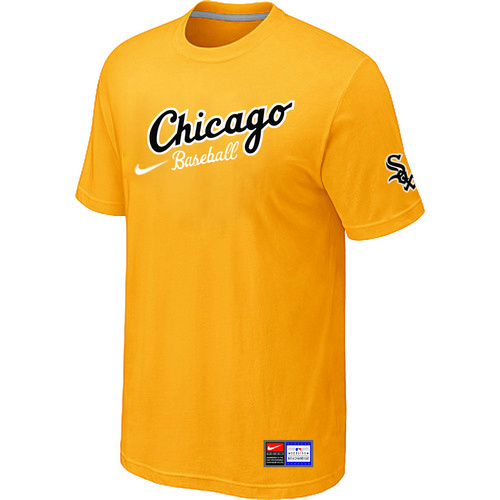 Chicago White Sox Nike Heathered Club Logo T-Shirt Yellow30