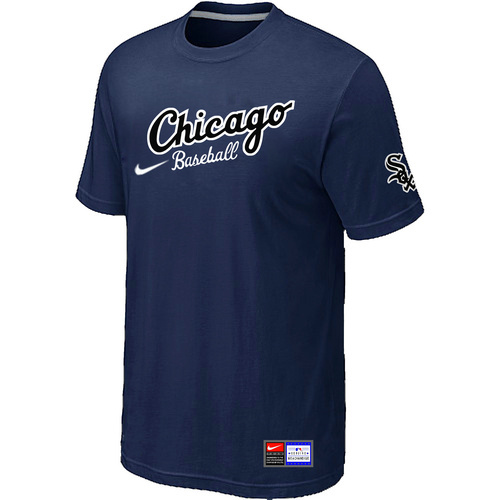 Chicago White Sox Nike Heathered Club Logo T-Shirt D.Blue 
