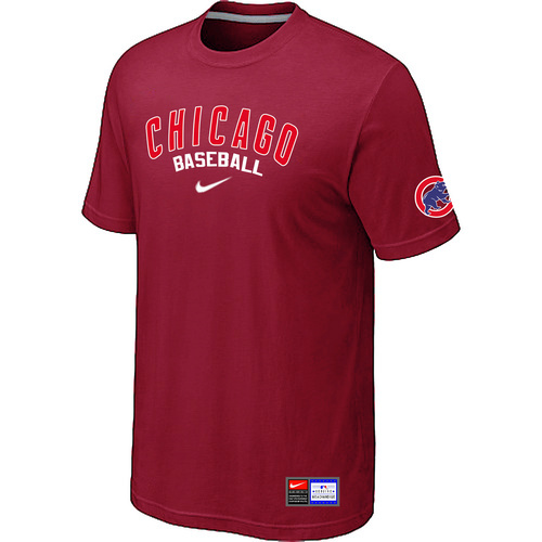 Chicago Cubs Nike Heathered Club Logo TShirt Red