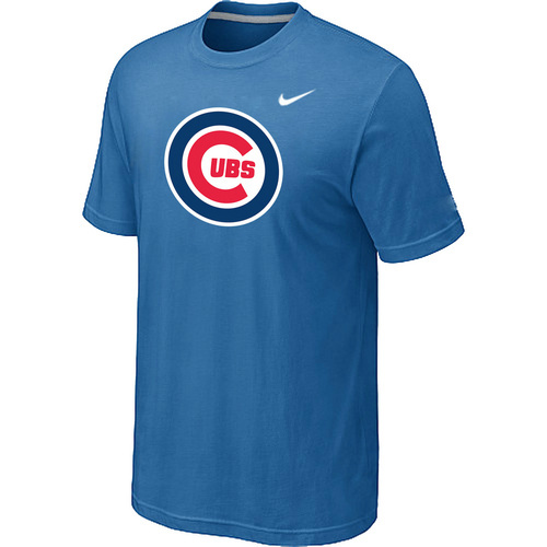 Chicago Cubs Nike Heathered Club Logo TShirt L.Blue