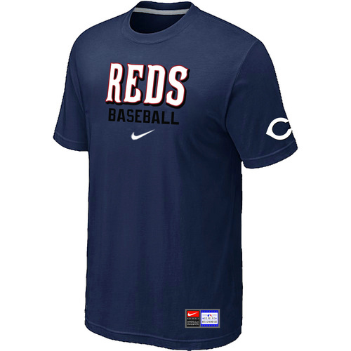 Cincinnati Reds Nike Short Sleeve Practice T-Shirt D.Blue