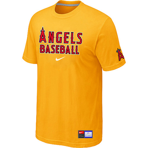 Los Angeles of Anaheim Nike Short Sleeve Practice T-Shirt Yellow 