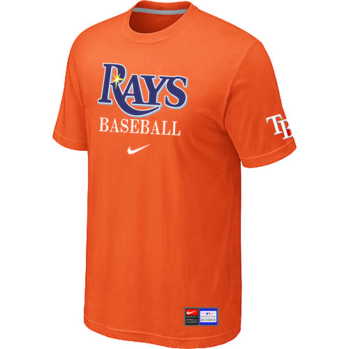 Tampa Bay Rays Nike Short Sleeve Practice T-Shirt Orange