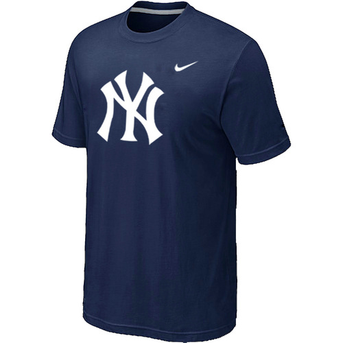 MLB New York Yankees Heathered Nike Blended T-Shirt Blue