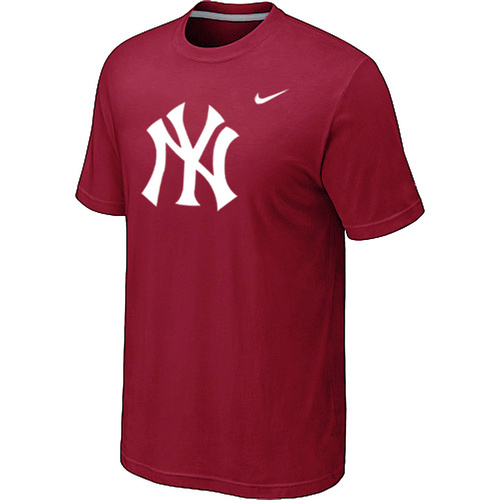 MLB New York Yankees Heathered Nike Blended T Shirt Red