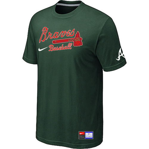 Atlanta Braves Nike Short Sleeve Practice T-Shirt D.Green