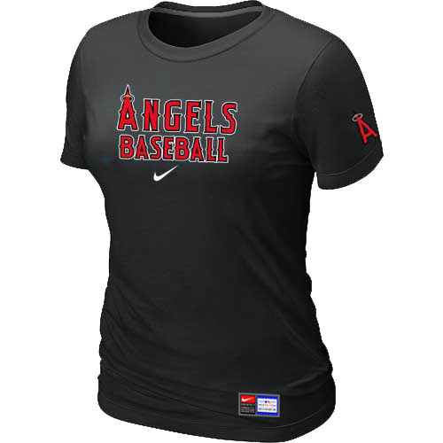 Los Angeles of Anaheim Nike Womens Short Sleeve Practice T Shirt Black 