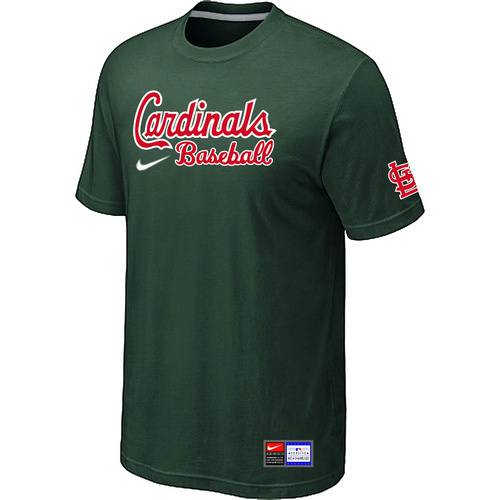 St-Louis Cardinals Nike Short Sleeve Practice T-Shirt Green