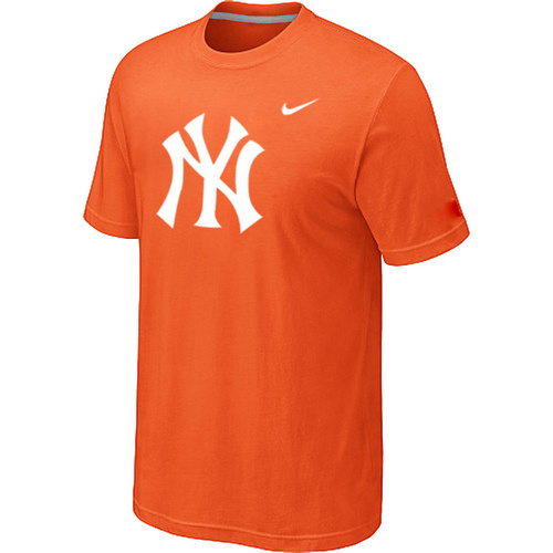 MLB New York Yankees Heathered Nike Blended T-Shirt Orange
