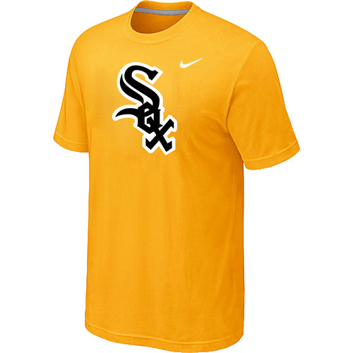 Chicago White Sox Nike Heathered Club Logo T-Shirt Yellow