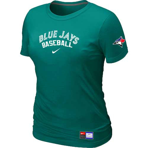 Toronto Blue Jays Nike Womens Short Sleeve Practice T Shirt L-Green