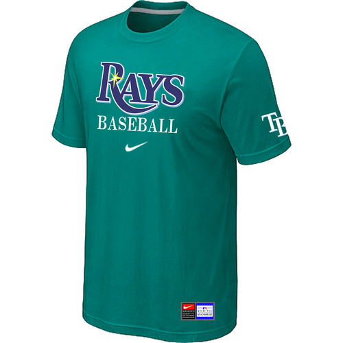 Tampa Bay Rays Nike Short Sleeve Practice T-Shirt Green