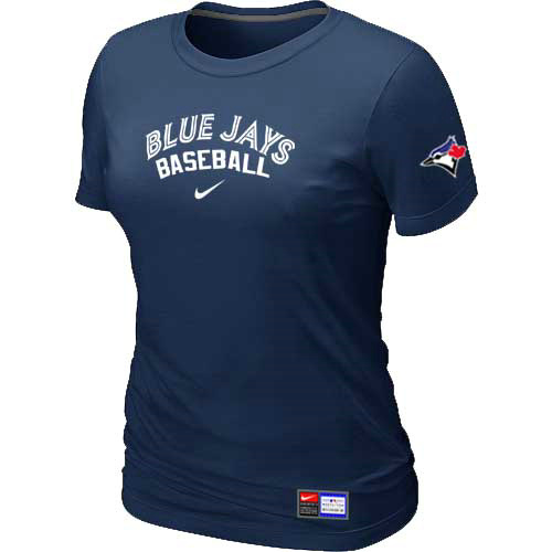 Toronto Blue Jays Nike Womens Short Sleeve Practice T Shirt D-Blue