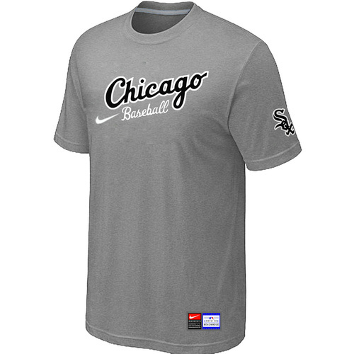 Chicago White Sox Nike Heathered Club Logo T-Shirt L-Grey36