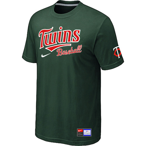 Minnesota Twins Nike Short Sleeve Practice T-Shirt Green