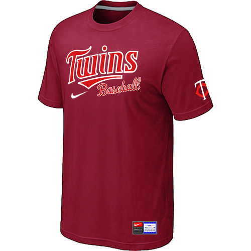 Minnesota Twins Nike Short Sleeve Practice T-Shirt Red