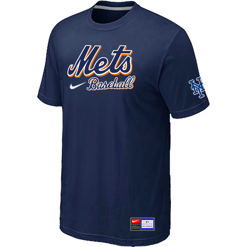 New York Mets Nike Short Sleeve Practice T-Shirt Blue