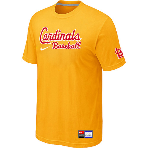 St-Louis Cardinals Nike Short Sleeve Practice T-Shirt Yellow